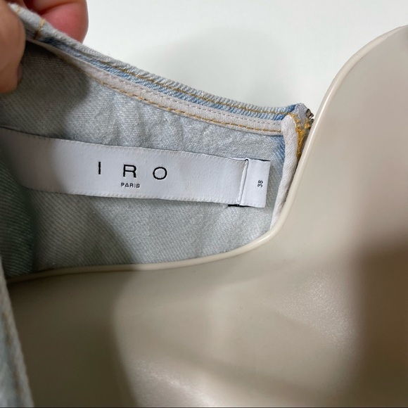 IRO Paloa light blue denim dress sz EUR 38 US 6 - Picture 4 of 14